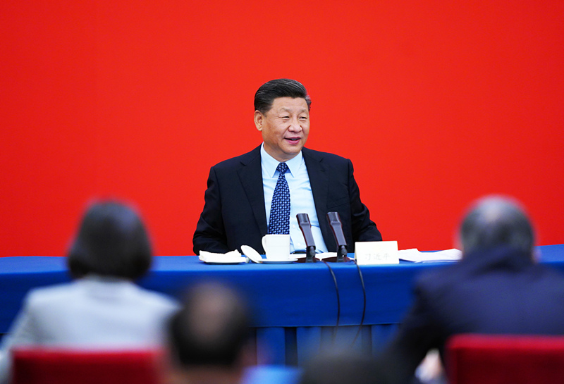 2020年5月23日，習(xí)近平總書記看望參加全國(guó)政協(xié)十三屆三次會(huì)議的經(jīng)濟(jì)界委員，并參加聯(lián)組會(huì)，聽取意見和建議。